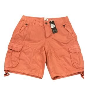 Four Steeds casual fitted Multi Pockets cargo Hiking  shorts corral 12 NWT